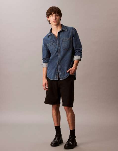 Calvin Klein Jeans – Czarne jeansowe szorty w stylu lat 90. - view 1