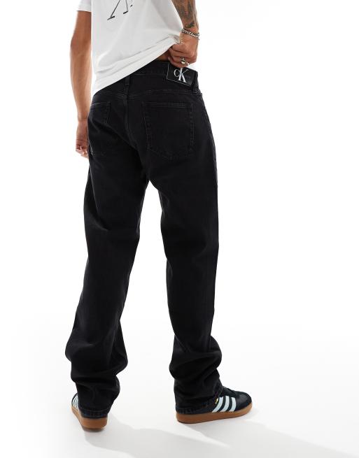 Calvin Klein Jeans – Czarne jeansy o prostym kroju w stylu lat 90., 3 z 5