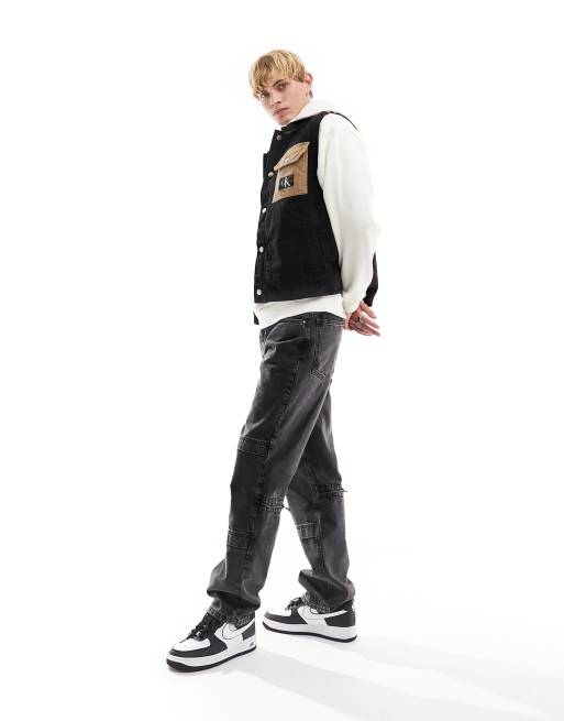 Calvin Klein Jeans – Czarny jeansowy bezrękawnik, 2 z 4
