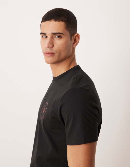 Calvin Klein Jeans – Czarny T-shirt z grafiką w ramce, 4 z 5