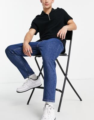 Calvin Klein Jeans dad fit jeans in mid wash - ASOS Price Checker