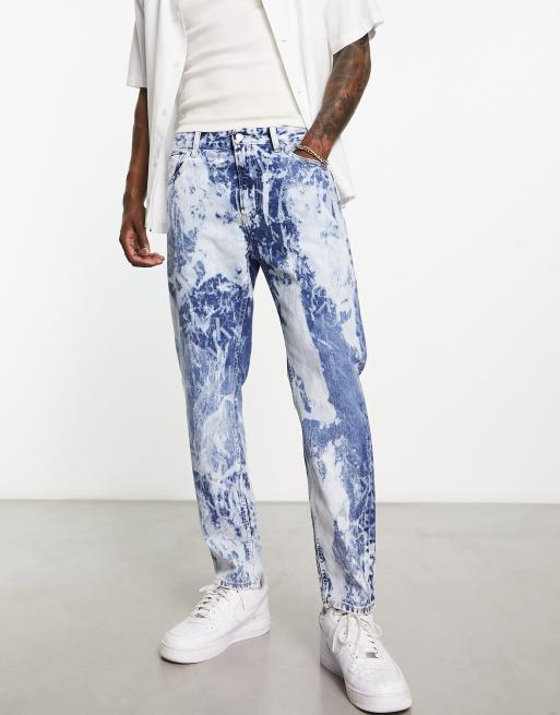 Washed Wavy Denim Pants - Ready to Wear