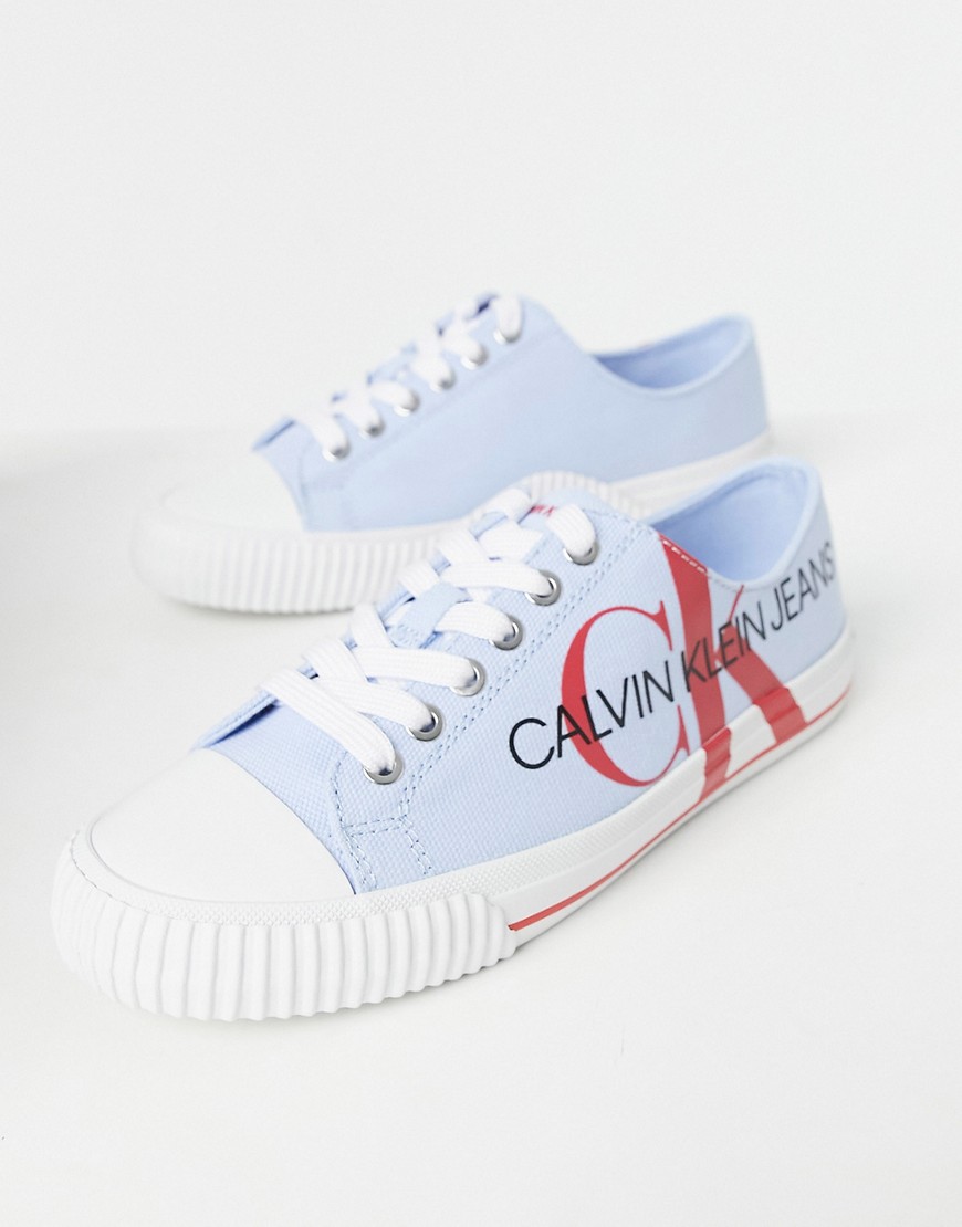 Calvin Klein Jeans demianne trainers in blue/red
