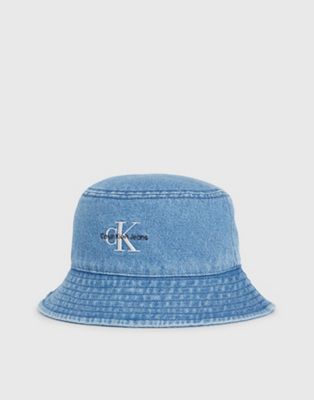 Calvin Klein Jeans Denim Bucket Hat in Denim