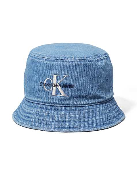 Calvin Klein Jeans Denim bucket hat in vintage denim - view 1