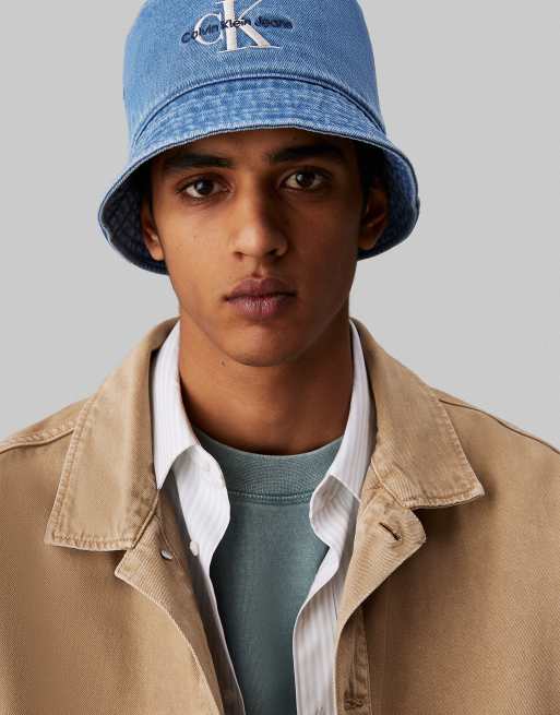 Calvin Klein Jeans Denim bucket hat in vintage denim ASOS