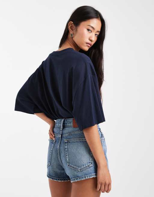 Calvin Klein Jeans – Denim-Hotpants mit Used-Optik und dunkler Waschung, 2 von 5