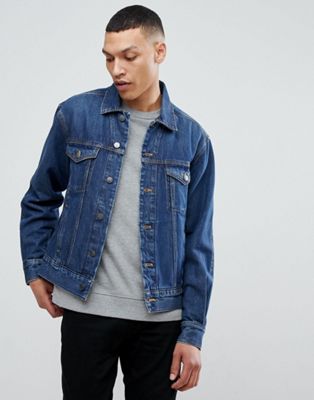 calvin klein jeans denim trucker jacket