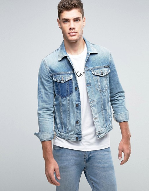 Calvin Klein Jeans | Calvin Klein Jeans Denim Jacket with Distressing