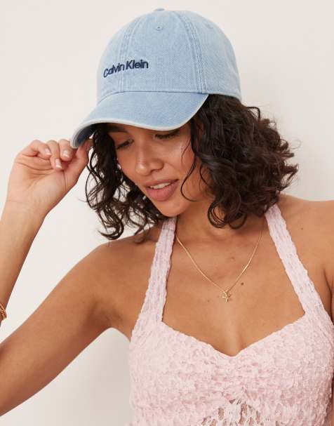 Calvin Klein Jeans – Denim-Kappe in heller Waschung mit Stickerei - view 1