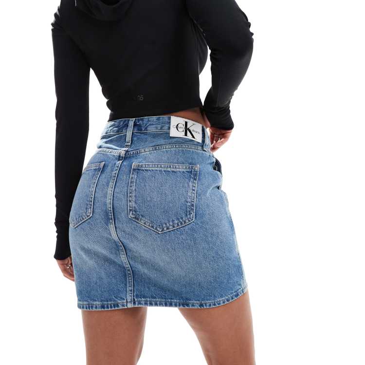 Calvin Klein Jeans denim mini skirt 