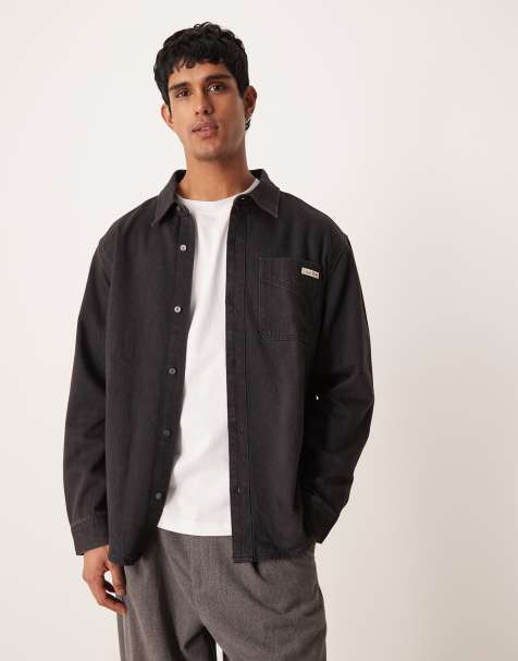 Calvin Klein Jeans - Denim overhemd in zwart met wassing - view 1