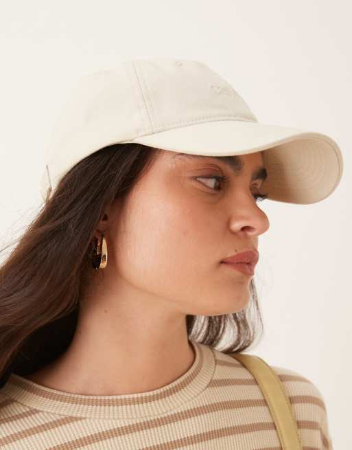 Calvin Klein Jeans - Denim pet met borduursel in gebroken wit, 3 van 3