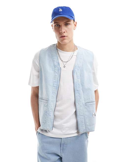Calvin Klein Jeans - Denimvest i lys vask