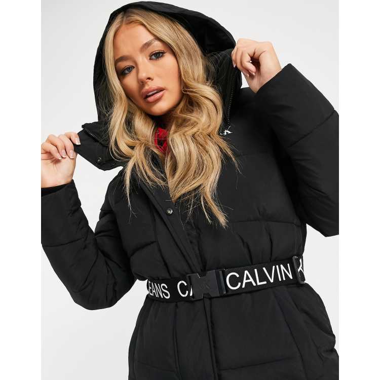 manteau long calvin klein femme