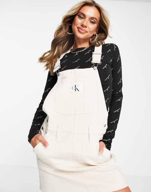 Calvin klein hot sale dungaree dress