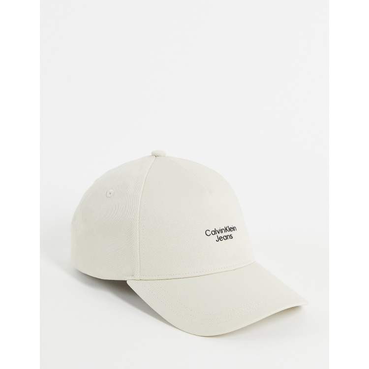 Calvin Klein Jeans dynamic cap in ivory | ASOS