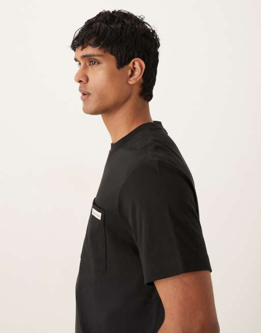 Calvin Klein Jeans easy t-shirt with pocket in black, 4 of 5