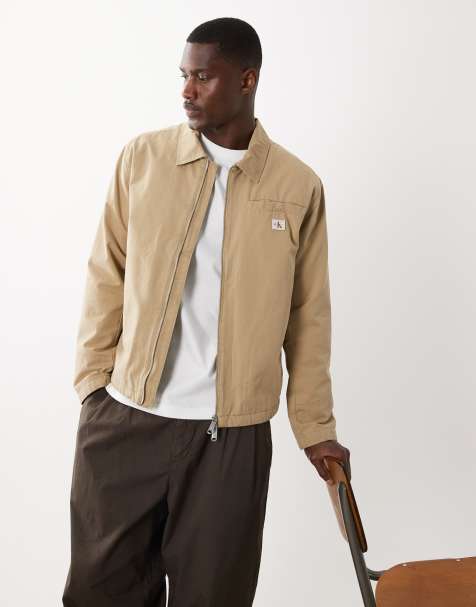 Calvin Klein Jeans – Eisenhower – Wattierte Jacke in Beige - view 1