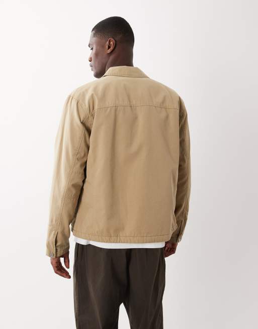 Calvin Klein Jeans – Eisenhower – Wattierte Jacke in Beige, 3 von 5