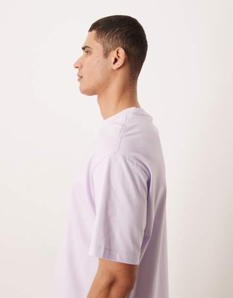 Calvin Klein Jeans elevated graphic print t-shirt in lilac - view 1