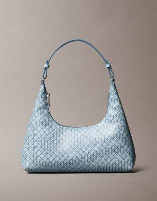 Calvin Klein Jeans Est.1978 Emblem Monogram Logo Shoulder Bag In Blue