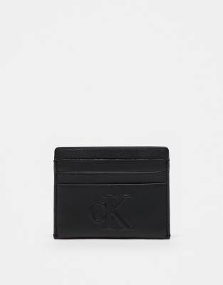 Calvin Klein Jeans embossed cardholder in black