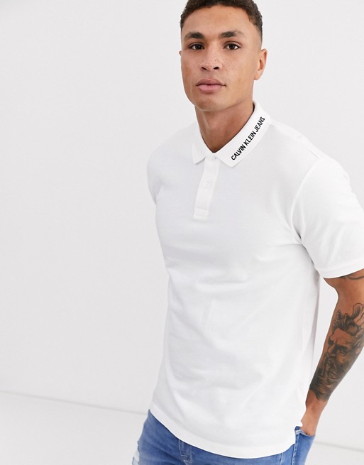 Calvin Klein Jeans embroidered polo shirt