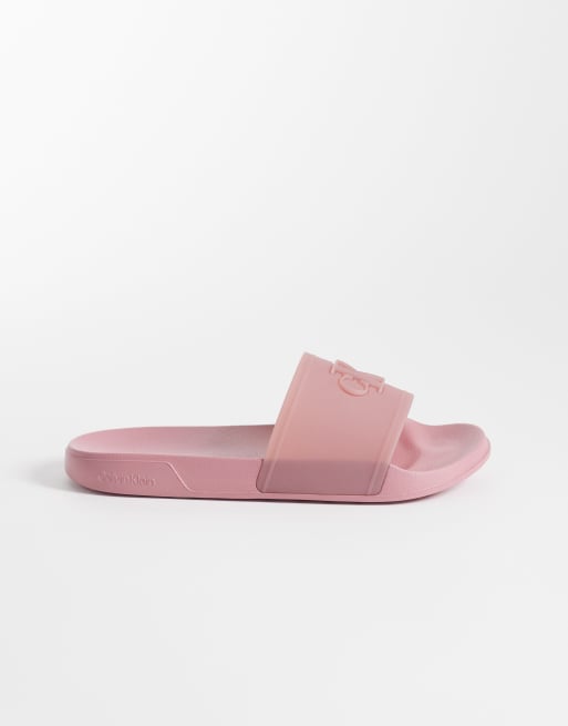 Calvin Klein Jeans essential logo slider in pink, 3 of 4