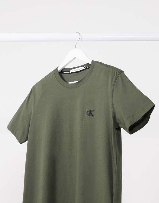 Calvin klein deals khaki t shirt