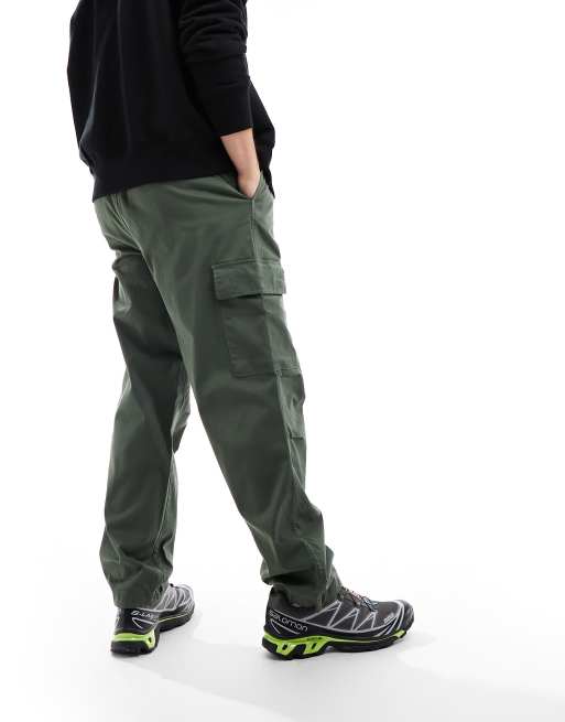 Calvin Klein Jeans – Essential – Mörkgröna, regular cargobyxor, 5 av 5