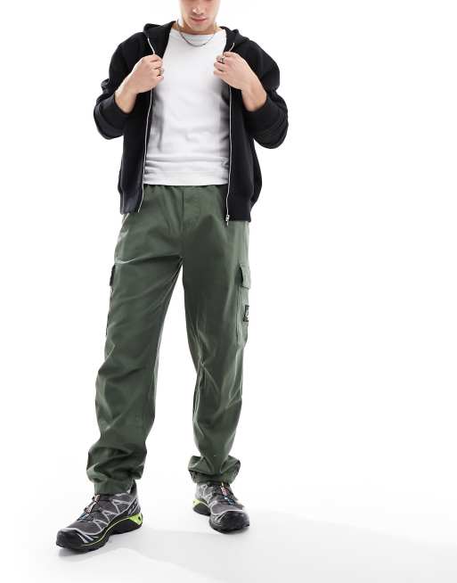 Regular Fit Cargo Pants - Khaki green - Men