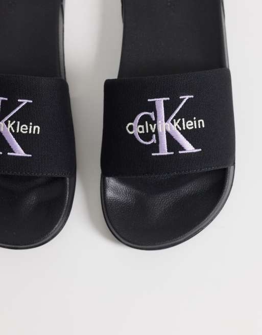 Calvin Klein Jeans - Essential - Sliders con logo nere, 3 di 4