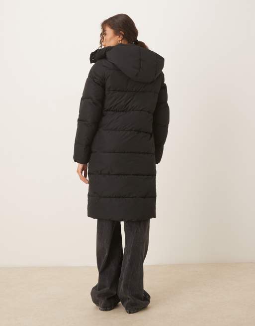 Calvin Klein Jeans – Essential – Svart, lång pufferjacka, 3 av 4
