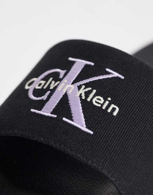 Calvin Klein Jeans – Essential – Svarta tofflor med logga, 2 av 4