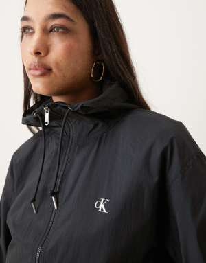 Calvin Klein Jeans essential windbreaker in black