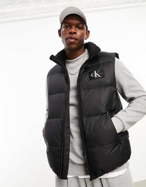 Calvin Klein Jeans essentials down vest in black ASOS