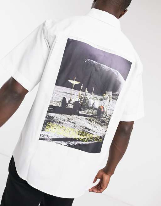 Calvin Klein Jeans Established 1978 moon landings short sleeve shirt | ASOS