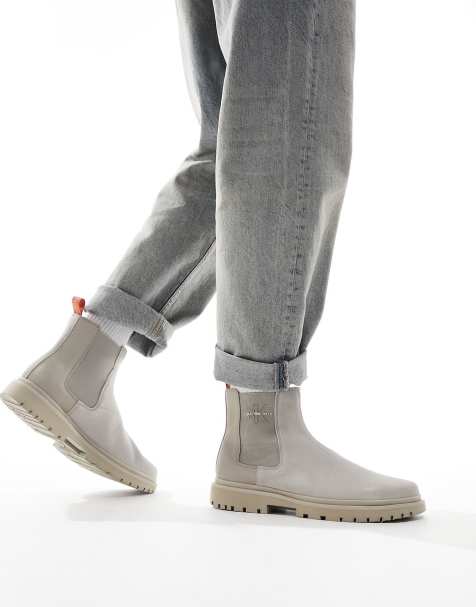 Calvin Klein Jeans Eva suede chelsea boots in gray - view 1