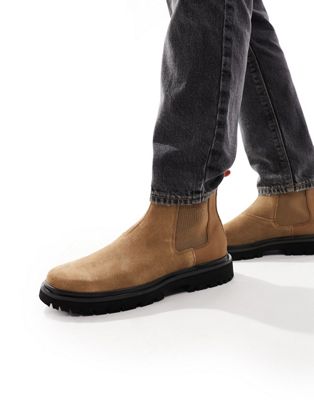 Calvin Klein Jeans Eva suede chelsea boots in multi - ASOS Price Checker
