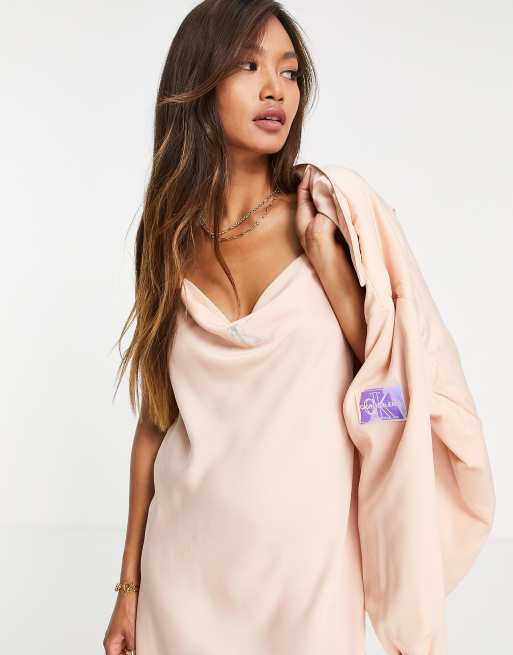 cream a line midi dress Structured Cream Midi Dress | Trendy Women's Clothing