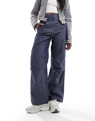 Calvin Klein Jeans parachute pants in navy - ASOS Price Checker
