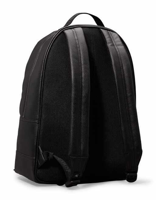 calvin klein womens leather backpack Calvin Klein Jeans Faux leather backpack in black