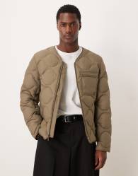 Calvin Klein Jeans feather weight padded jacket in khaki