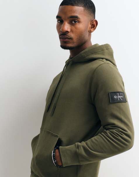 Calvin Klein Jeans felpa con cappuccio con badge in spugna - view 1