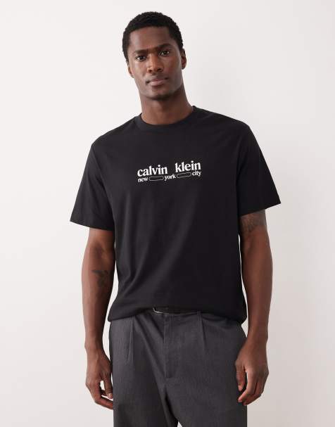 Calvin Klein Jeans - Felpa nera con grafica NYC sul petto - view 1