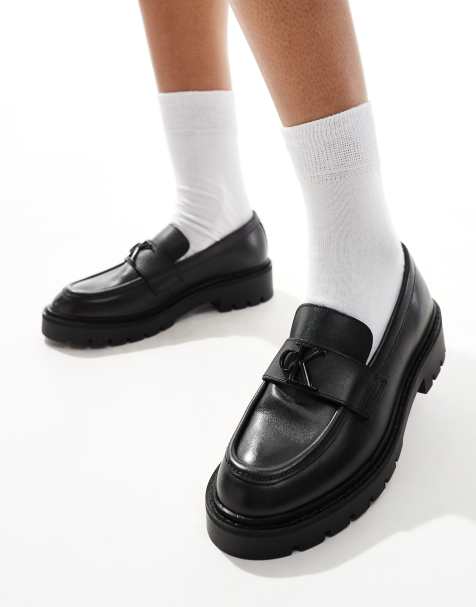 Calvin Klein Jeans flatform loafer in black  - view 1