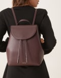 [Calvin Klein Jeans] Calvin Klein Jeans foil logo backpack in burgundy-Red One Size BURGUNDY