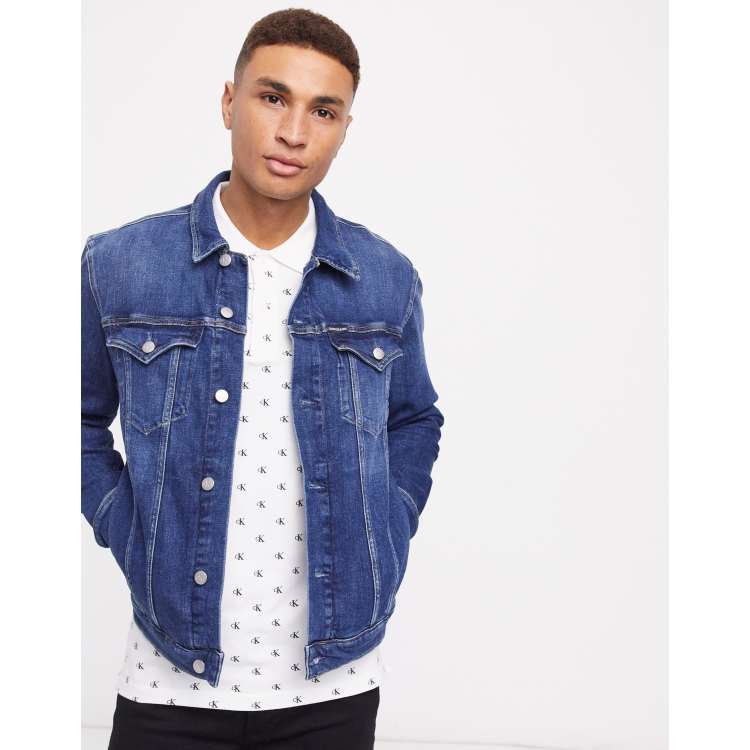 Calvin klein jeans shop foundation trucker jacket