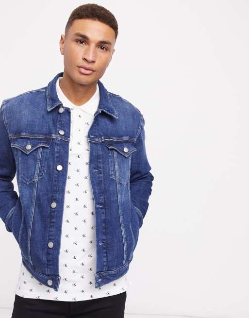 Calvin klein jeans shop foundation trucker jacket